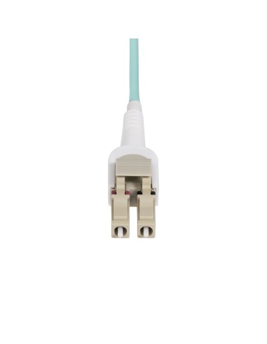 Cable de Fibra Óptica Multimodo Conmutable LC a LC (UPC) OM4 de 5m - 50/125µm - Redes de 100G - Low Insertion Loss - LSZH - Con